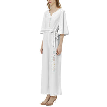 Load image into Gallery viewer, Dolman Sleeve Belted Wide Leg Jumpsuit