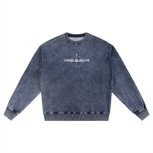 Load image into Gallery viewer, Snow Wash Oversized Crewneck Sweatshirt