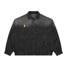 Load image into Gallery viewer, Unisex Vintage Wash Full-Zip Denim Jacket
