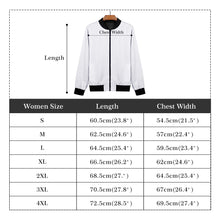 Load image into Gallery viewer, Womens Zip Up Print Bomber Jacket