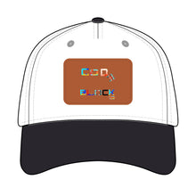 Load image into Gallery viewer, Leather Patch Baseball Cap — 'Good Vibes' Color Block Design