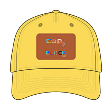 Load image into Gallery viewer, Leather Patch Baseball Cap — 'Good Vibes' Color Block Design