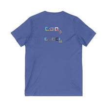 Load image into Gallery viewer, Unisex Jersey Short Sleeve V-Neck Tee