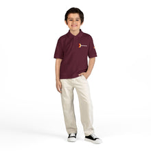 Load image into Gallery viewer, Youth Polo Shirt with Chevron Arrow Accent
