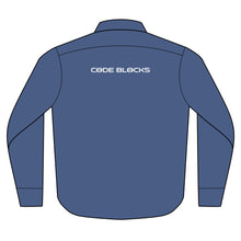 Load image into Gallery viewer, Denim Shirt - "CODE BLOCKS" Back Logo Heavyweight Workshirt