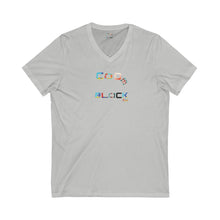 Load image into Gallery viewer, Unisex Jersey Short Sleeve V-Neck Tee
