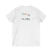 Load image into Gallery viewer, Unisex Jersey Short Sleeve V-Neck Tee