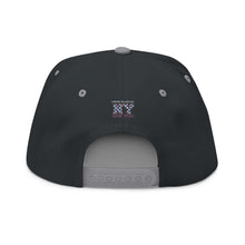 Load image into Gallery viewer, NY Floral Mosaic Embroidered Flat Bill Cap — New York Snapback Hat