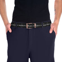 Load image into Gallery viewer, Code Blocks Graphic Belt — Black Tech Patterned Belt