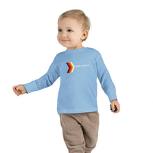 Load image into Gallery viewer, Retro Rainbow Arrow Toddler Long Sleeve Tee, Cute Kids Shirt, Birthday Gift, Toddler Fashion, Playtime Apparel