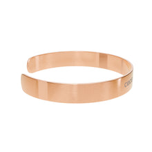 Load image into Gallery viewer, Rose Gold Engraved Cuff Bracelet — Customizable "Code Blocks" Tech-Inspired Jewelry