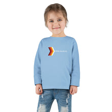 Load image into Gallery viewer, Retro Rainbow Arrow Toddler Long Sleeve Tee, Cute Kids Shirt, Birthday Gift, Toddler Fashion, Playtime Apparel