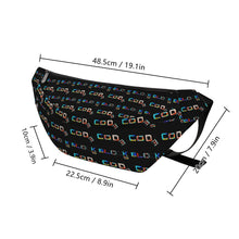 Load image into Gallery viewer, Printed + Embroidered Large Fanny Bag