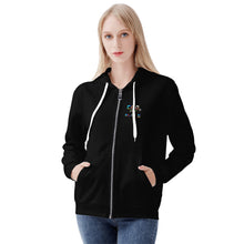 Load image into Gallery viewer, Womens All Over Print Zip Hoodie