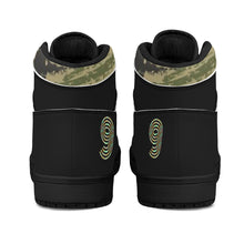 Load image into Gallery viewer, Mens Black High Top Leather Sneakers