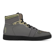 Load image into Gallery viewer, Mens Black High Top Leather Sneakers