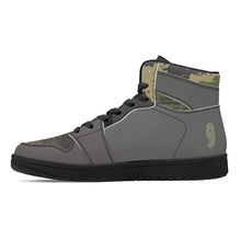 Load image into Gallery viewer, Mens Black High Top Leather Sneakers