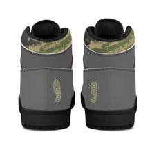 Load image into Gallery viewer, Mens Black High Top Leather Sneakers