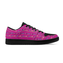 Load image into Gallery viewer, Mens Black Low Top Leather Sneakers