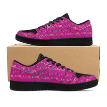 Load image into Gallery viewer, Mens Black Low Top Leather Sneakers