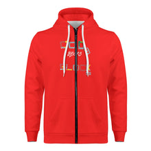 Load image into Gallery viewer, Mens All Over Print Zip Up Hoodie