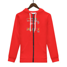 Load image into Gallery viewer, Mens All Over Print Zip Up Hoodie