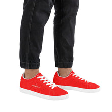 Load image into Gallery viewer, Mens Low Top Leather Sneakers