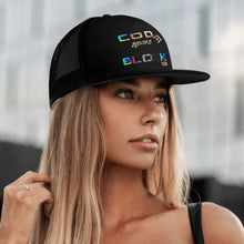 Load image into Gallery viewer, Embroidered Front and Printing Mesh Hip-hop Hats