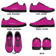 Load image into Gallery viewer, Womens Low Top Leather Sneakers