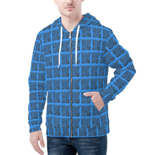 Load image into Gallery viewer, Mens All Over Print Zip Up Hoodie