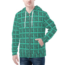 Load image into Gallery viewer, Mens All Over Print Zip Up Hoodie