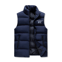 Load image into Gallery viewer, Mens Warm Stand Collar Zip Up Puffer Vest