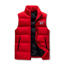 Load image into Gallery viewer, Mens Warm Stand Collar Zip Up Puffer Vest