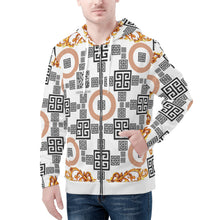 Load image into Gallery viewer, Mens All Over Print Classic Zip Hoodie