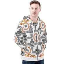 Load image into Gallery viewer, Mens All Over Print Classic Zip Hoodie