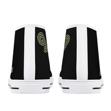 Load image into Gallery viewer, Mens Printed + Embroidered High Top Canvas Shoes