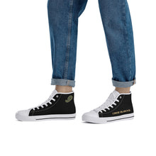 Load image into Gallery viewer, Mens Printed + Embroidered High Top Canvas Shoes