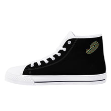 Load image into Gallery viewer, Mens Printed + Embroidered High Top Canvas Shoes