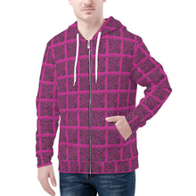 Load image into Gallery viewer, Mens All Over Print Classic Zip Hoodie