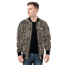 Load image into Gallery viewer, Mens All Over Print Zip Bomber Jacket