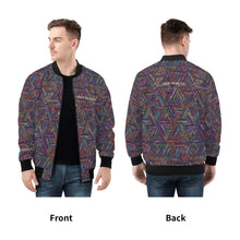 Load image into Gallery viewer, Mens All Over Print Zip Bomber Jacket