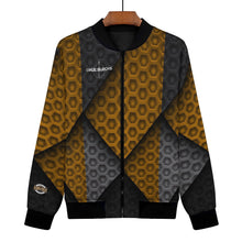 Load image into Gallery viewer, Womens Zip Up Print Bomber Jacket