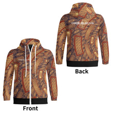 Load image into Gallery viewer, Adult Full Zip Turtleneck Hoodie Streetwear