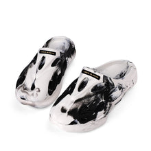 Load image into Gallery viewer, Leisure EVA Two-tone Hollow Out Clogs with Custom Name Logo Sandals