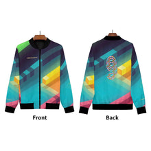 Load image into Gallery viewer, Womens Zip Up Print Bomber Jacket