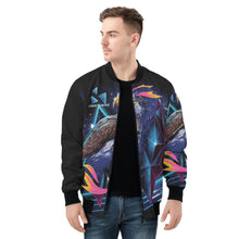 Load image into Gallery viewer, Mens All Over Print Zip Bomber Jacket