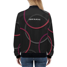 Load image into Gallery viewer, Womens Zip Up Print Bomber Jacket