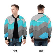 Load image into Gallery viewer, Mens All Over Print Zip Bomber Jacket