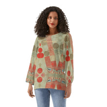 Load image into Gallery viewer, Womens Long-Sleeve Chiffon Blouse