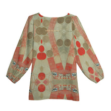 Load image into Gallery viewer, Womens Long-Sleeve Chiffon Blouse